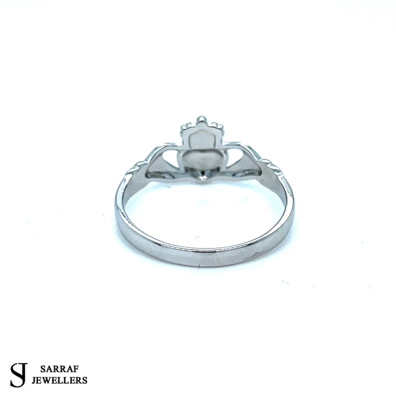 The Best Irish Claddagh SOLID Silver Ring 925 Stamp Sterling Silver in Sizes K - T 1.8g