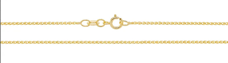 9ct Gold Diamond Cut Single Link Wheat Chain | Shop Online Sarraf Jewellers - Sarraf Jewellers