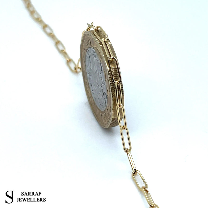 9ct Gold Paperclip Necklaces | Shop Online Sarraf Jewellers UK - Sarraf Jewellers