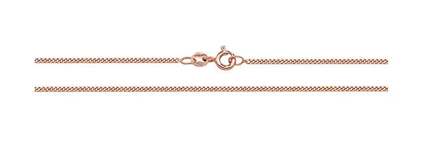 9ct Rose Gold Close Curb Chain | Shop Online Sarraf Jewellers UK - Sarraf Jewellers