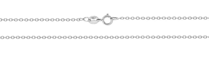 9ct White Gold Rolo Chain | Shop Online Sarraf Jewellers UK - Sarraf Jewellers