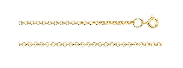 9ct Yellow Gold Belcher Chain Necklace - 2mm | Sarraf Jewellers UK - Sarraf Jewellers