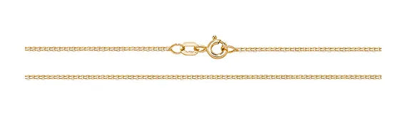 9ct Yellow Gold Box Chain Necklace | Shop Online Sarraf Jewellers UK - Sarraf Jewellers