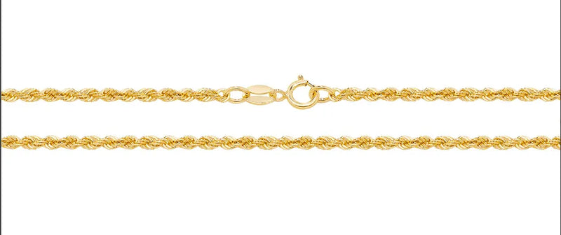 9ct Yellow Gold Rope Bracelet | Shop Online Sarraf Jewellers UK - Sarraf Jewellers