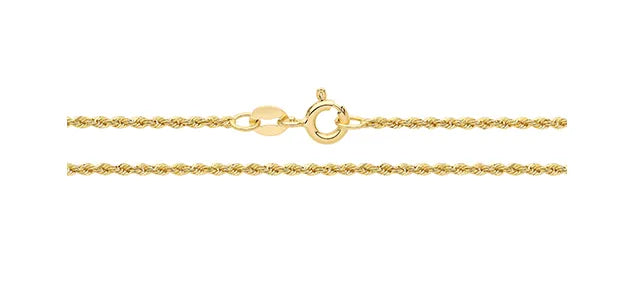 9ct Yellow Gold Solid Rope Bracelet For Women | Sarraf Jewellers UK - Sarraf Jewellers