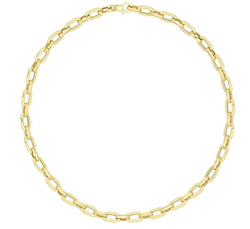 9ct Yellow Gold Unisex Fancy Necklet & Bracelet Set 18" & 7.5" 18.1GR Brand New - Sarraf Jewellers