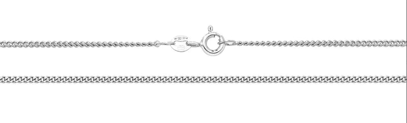 9ct Yellow-White Gold Close Curb Link Chains | Sarraf Jewellers UK - Sarraf Jewellers