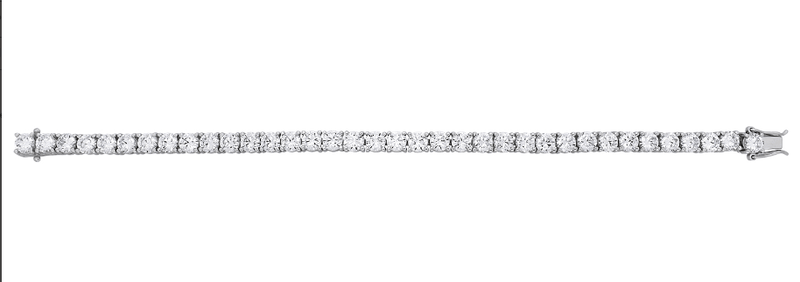 Silver Ladies Simulated Diamond CZ Design Bracelet | Shop Online Sarraf Jewellers UK - Sarraf Jewellers