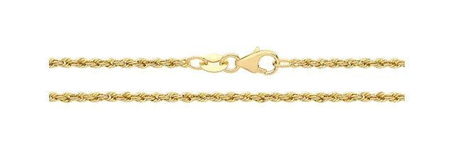 Fine Solid Rope Chain 9ct Yellow Gold | Shop Online Sarraf Jewellers - Sarraf Jewellers