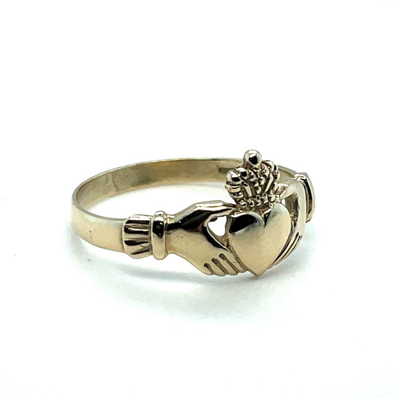 Gold Ring, Irish Claddagh Gold Ring, Traditional Ring, 9ct Gold Irish Ring - Sarraf Jewellers