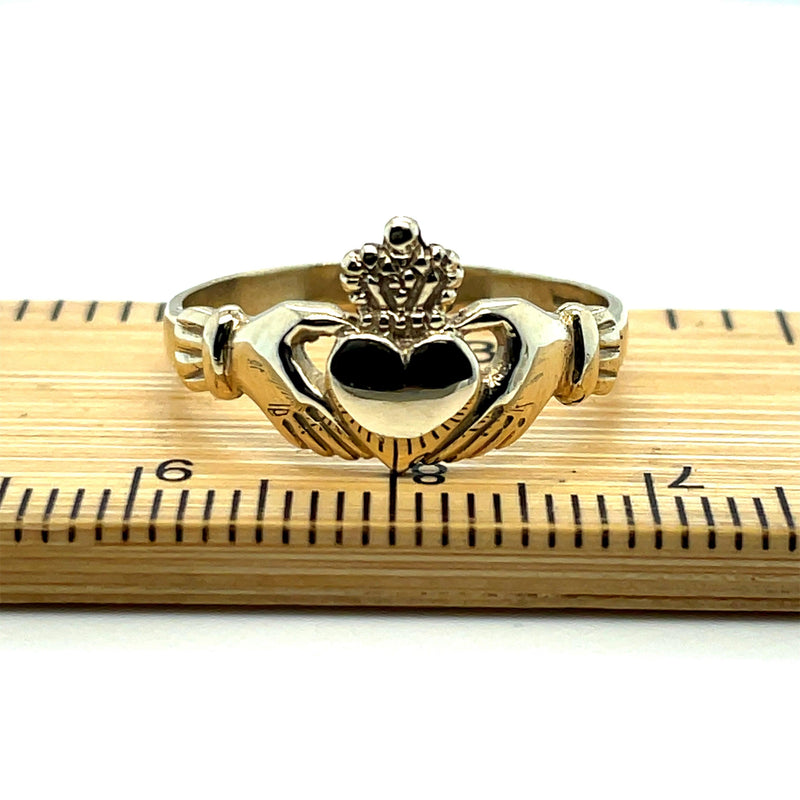 Gold Ring, Irish Claddagh Gold Ring, Traditional Ring, 9ct Gold Irish Ring - Sarraf Jewellers