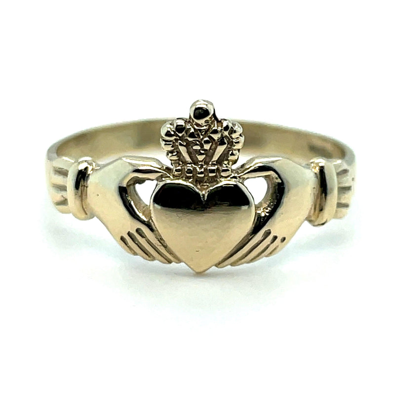 Gold Ring, Irish Claddagh Gold Ring, Traditional Ring, 9ct Gold Irish Ring - Sarraf Jewellers