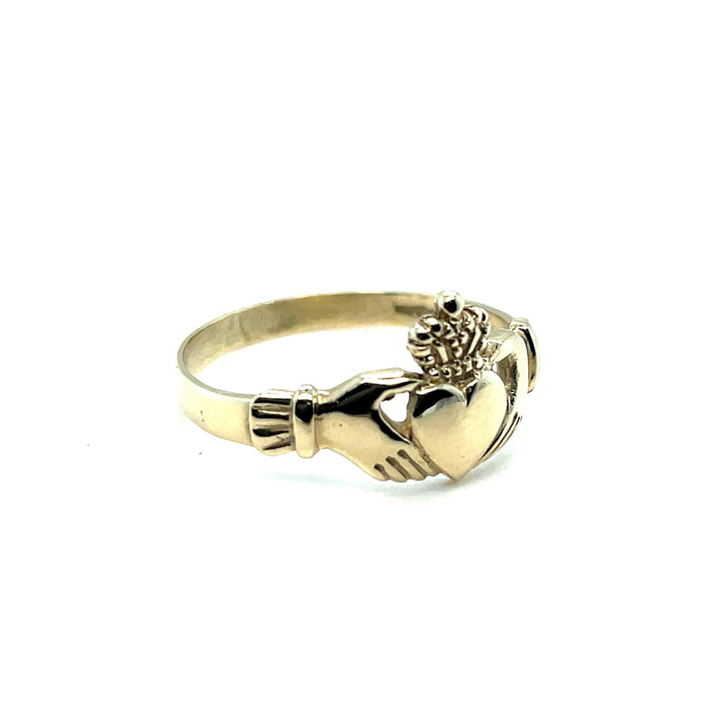 Gold Ring, Irish Claddagh Gold Ring, Traditional Ring, 9ct Gold Irish Ring - Sarraf Jewellers