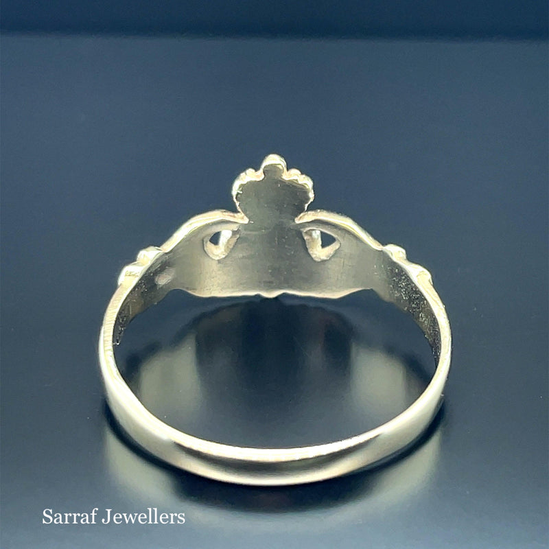 Gold Ring, Irish Claddagh Gold Ring, Traditional Ring, 9ct Gold Irish Ring - Sarraf Jewellers