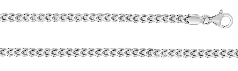 Mens Square Franco Bracelets 925 Sterling Silver Rhodium Plated Design UK Hallmarked | Shop Online Sarraf Jewellers UK - Sarraf Jewellers