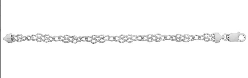 Silver Ladies Celtic Bracelet Plain Design | Shop Online Sarraf Jewellers UK - Sarraf Jewellers