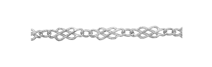 Silver Ladies Celtic Bracelet Plain Design | Shop Online Sarraf Jewellers UK - Sarraf Jewellers