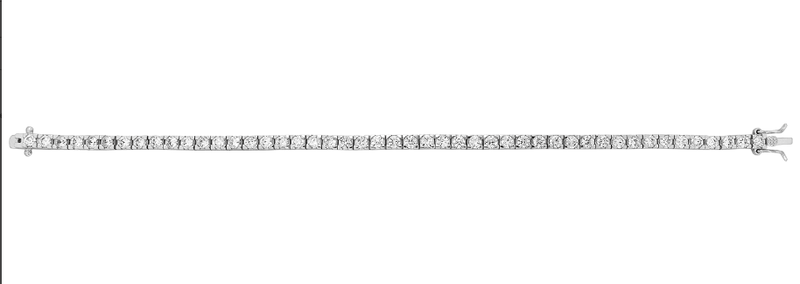 Silver Ladies CZ Simulated Diamond Design Bracelet | Shop Online Sarraf Jewellers UK - Sarraf Jewellers