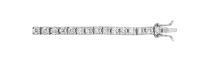 Silver Ladies CZ Simulated Diamond Design Bracelet | Shop Online Sarraf Jewellers UK - Sarraf Jewellers