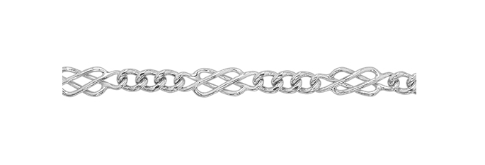 Silver Ladies Plain Design Celtic Bracelet | Shop Online Sarraf Jewellers UK - Sarraf Jewellers