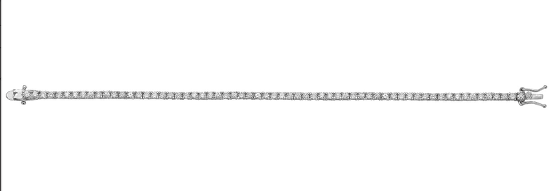 Silver Ladies Simulated Diamond CZ Design Bracelet | Shop Online Sarraf Jewellers UK - Sarraf Jewellers