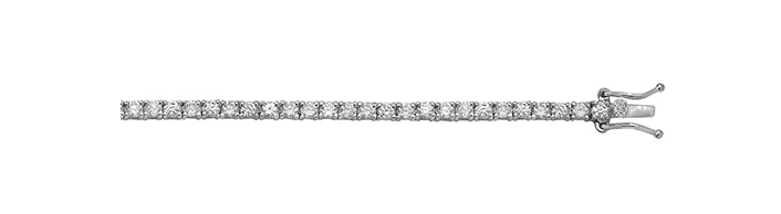 Silver Ladies Simulated Diamond CZ Design Bracelet | Shop Online Sarraf Jewellers UK - Sarraf Jewellers