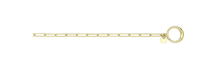 Silver Paperclip Link T-Bar Bracelet Ladies Gold Plated Design | Shop Online Sarraf Jewellers UK - Sarraf Jewellers