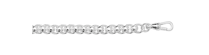 Silver Roller Ball Plain Design Ladies Bracelet | Shop Online Sarraf Jewellers UK - Sarraf Jewellers