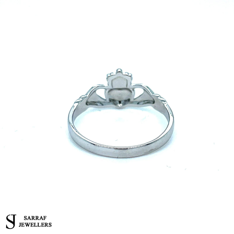 The Best Irish Claddagh SOLID Silver Ring 925 Stamp Sterling Silver in Sizes K - T 1.8g - Sarraf Jewellers