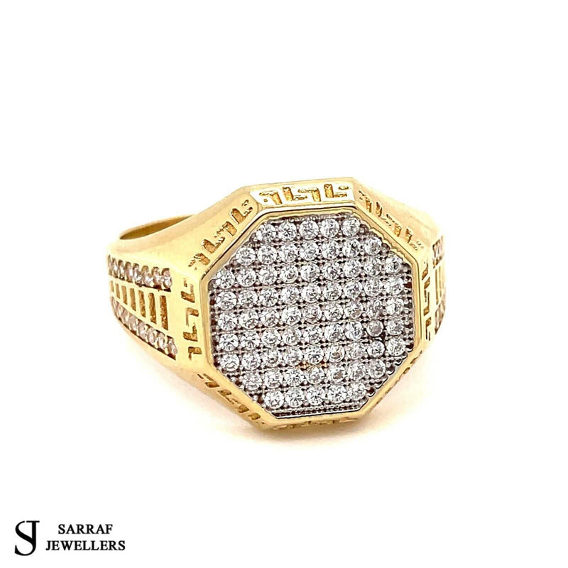 Men's Gents Solid 14Ct 14K Yellow Gold Ring 585 Brand New 5.80gr Brand New - Sarraf Jewellers