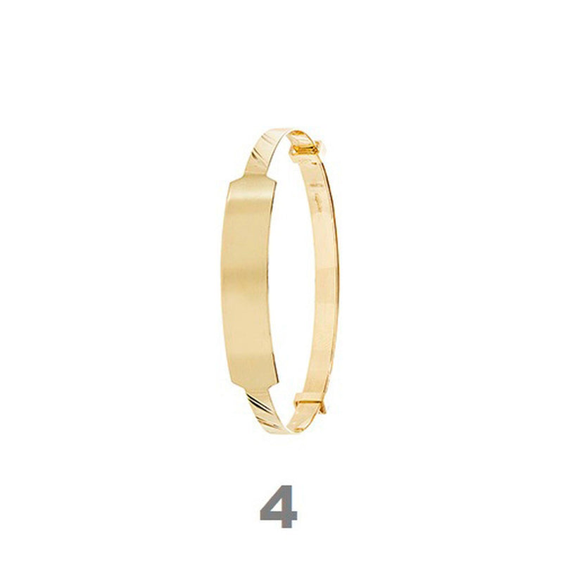 9ct Gold Baby ID Bangle Free Engraving | Shop Online Sarraf Jewellers - Sarraf Jewellers