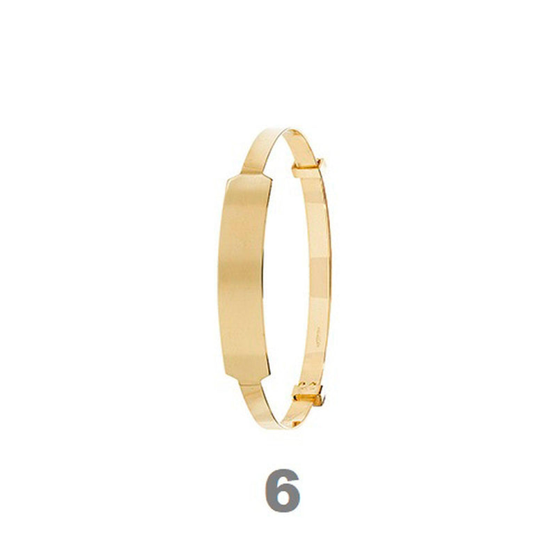 9ct Gold Baby ID Bangle Free Engraving | Shop Online Sarraf Jewellers - Sarraf Jewellers