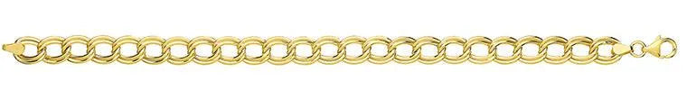 9ct Yellow Gold Oval Open Double Link Necklet & Bracelet Set 17" & 7.5" NEW - Sarraf Jewellers