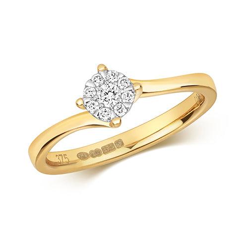 Elevate Your Proposal with Our Stunning Diamond Crossover Ring in White Gold - Sarraf Jewellers