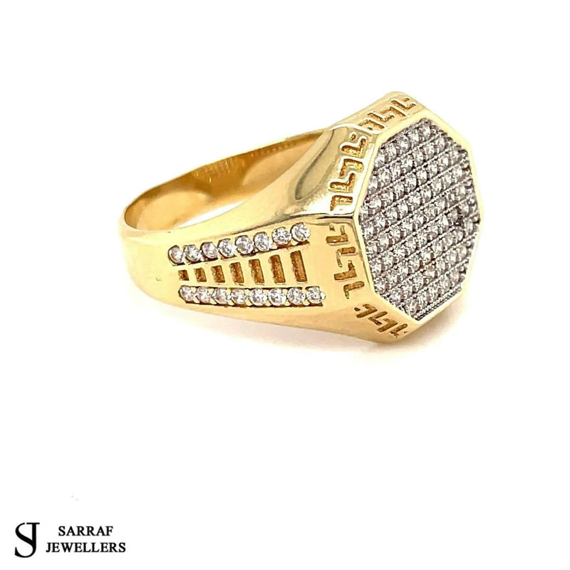 Men's Gents Solid 14Ct 14K Yellow Gold Ring 585 Brand New 5.80gr Brand New - Sarraf Jewellers