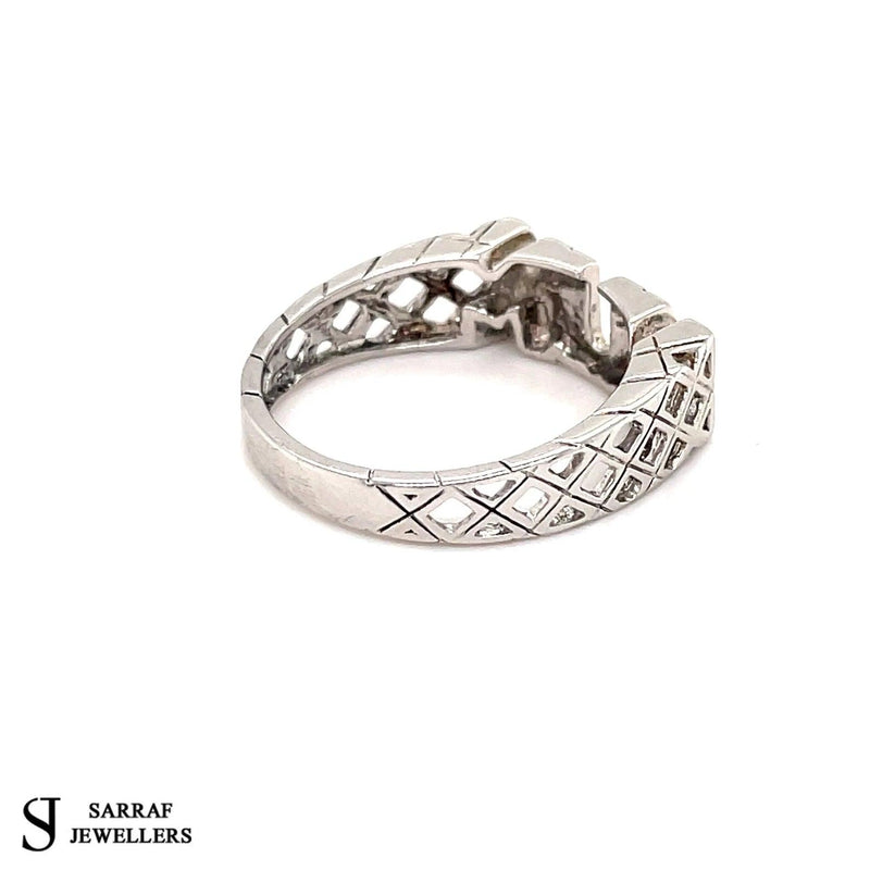 Mum Ring Sterling Silver Ring, Plain Solid Genuine Basket Style Shoulder, Gifts for Her - Sarraf Jewellers